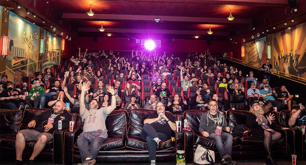 Theater of people at the Panic Film Fest in Kansas City.